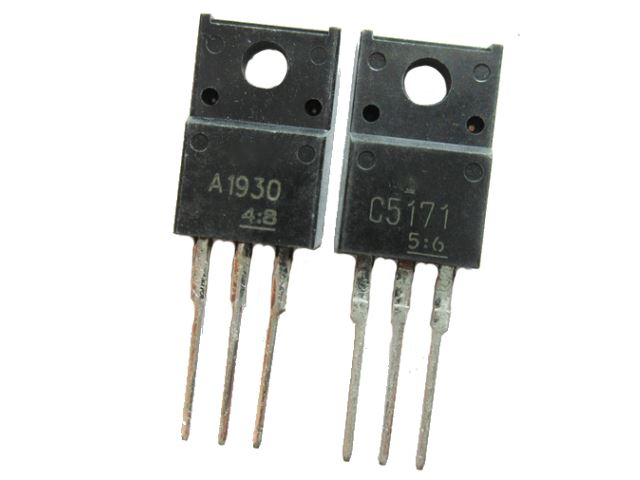 Paire de transistors NPN-PNP 2SA1930-2SC5171