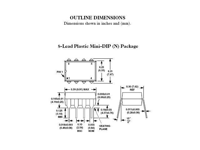 Amplificateur opérationnel de précision AD744JN