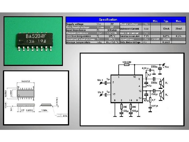 Circuit intégré BA5204F