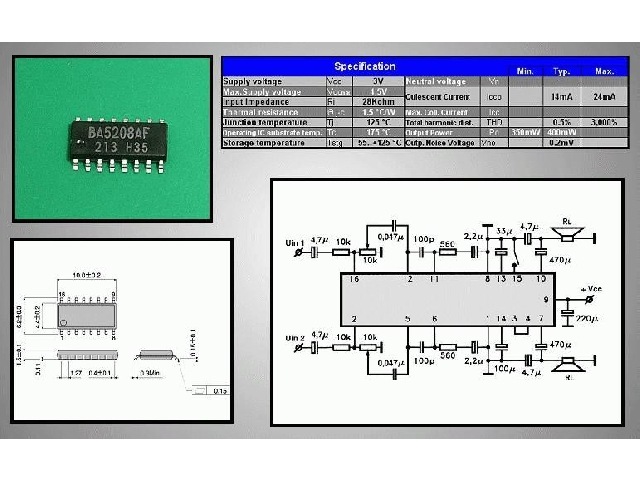 Circuit intégré BA5208AF