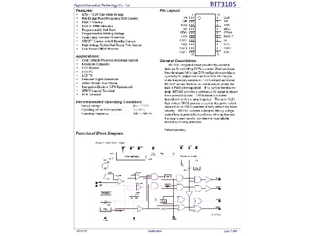 Circuit intégré BIT3105-SSO