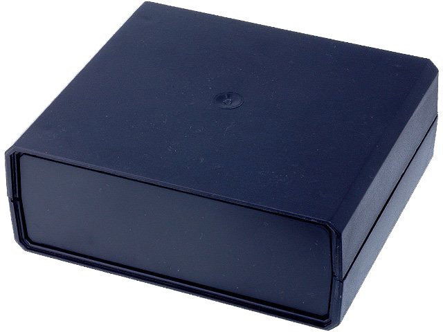 Boitier plastique noir pour prototypage électronique 125x80x32mm