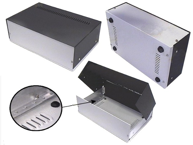 Boîtier alu pour électronique BOX-M100-80-40 (image 4/4)