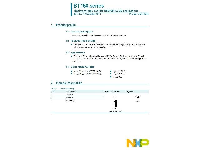 Thyristor BT168G