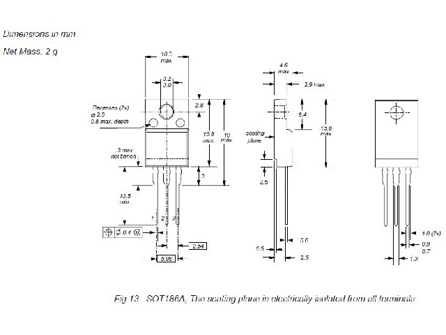 Thyristor BT258X-800R