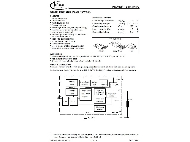 Circuit intégré BTS410F2