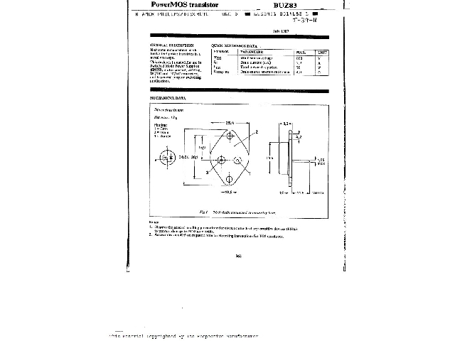 Transistor BUZ83