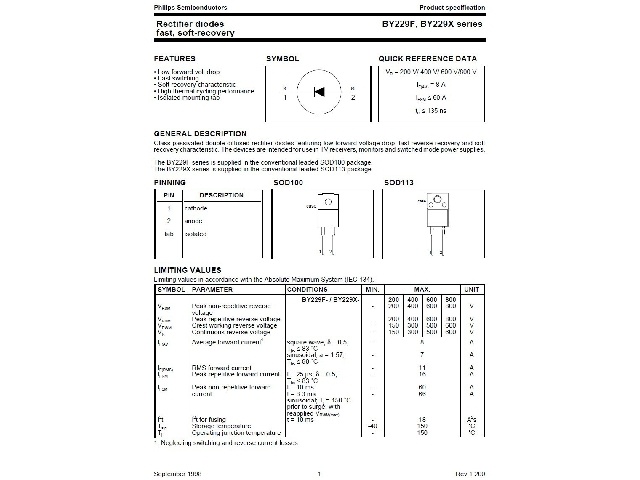 Diode BY229F-1000