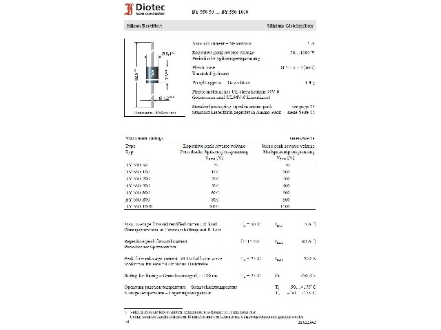 Diode BY550-1000