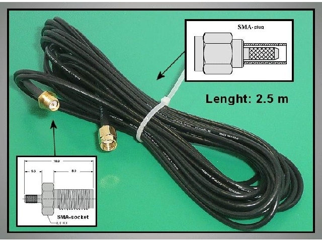Câble haute-fréquence RPSMA CABLE-544-3