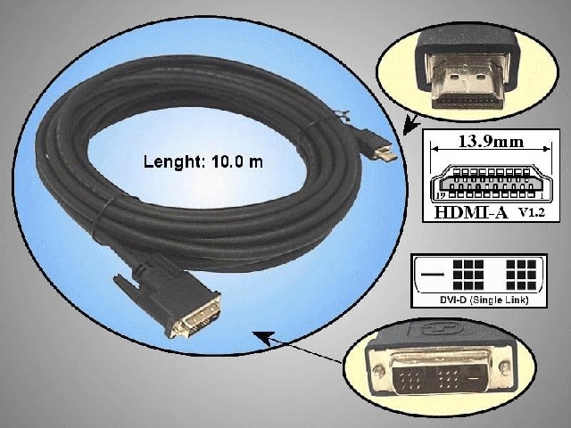 Câble moniteur DVI CABLE-DVI-HDMG1
