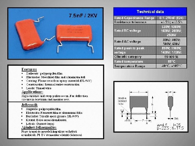 Condensateur 7.5nF 2000V CCAP7-5NF2000V