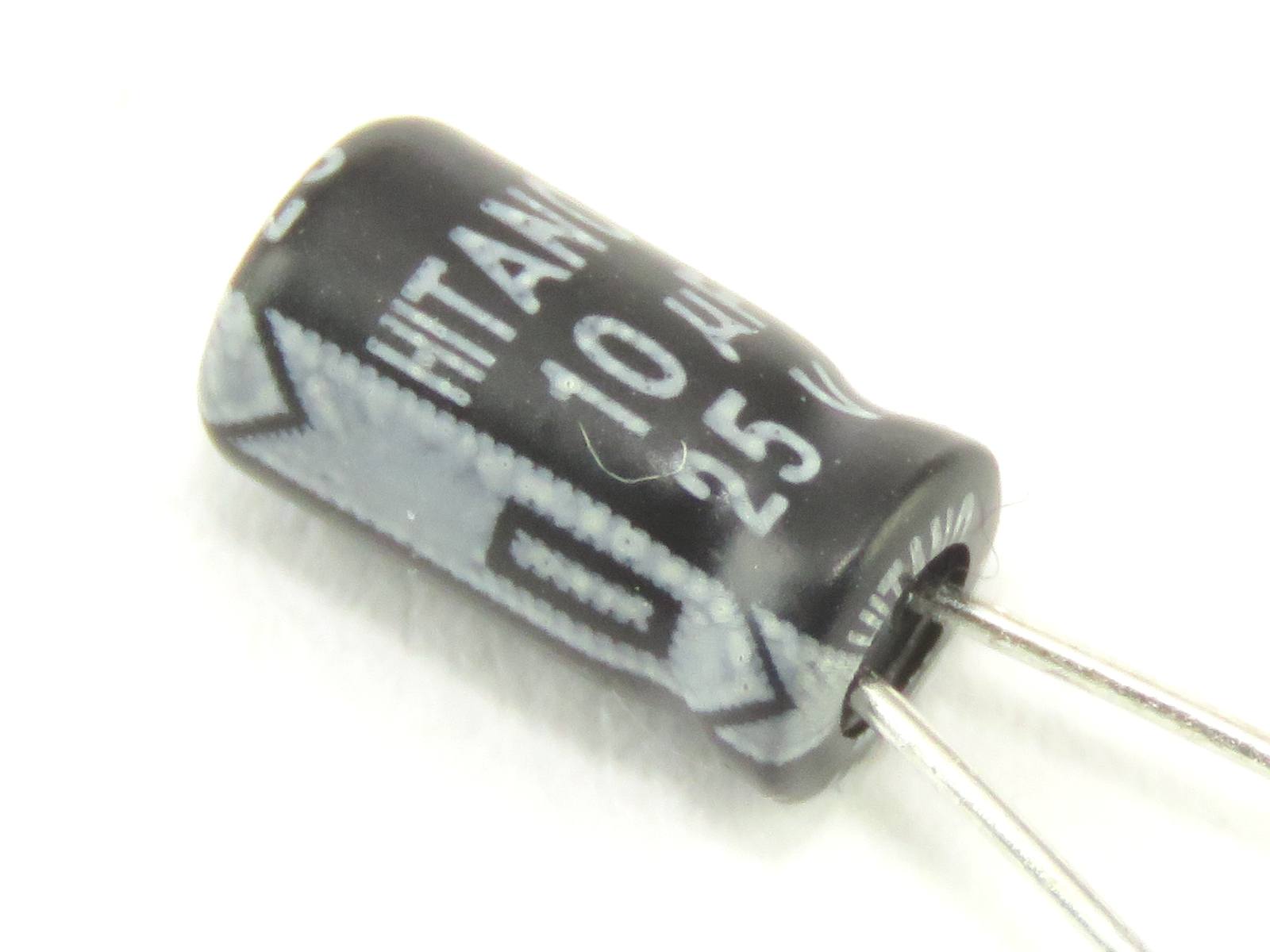 Condensateur chimique 10uF 25V CEL10UF25V-C (image 3/4)