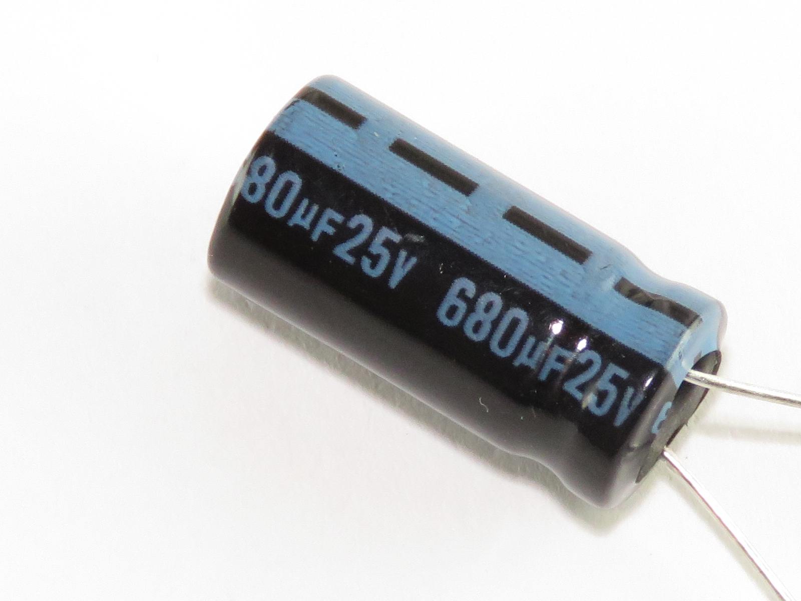 condensateur 25v 680uf condensateur électrolytique 10/16mm x5 ou x3 pcs