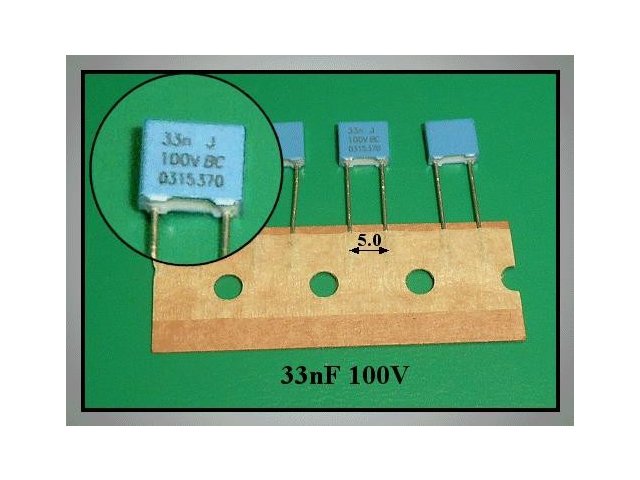 Condensateur 33nF 100V CMKT33NF100V