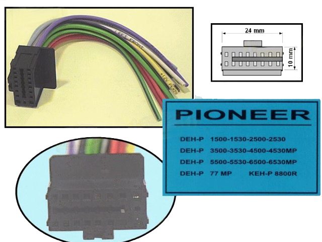 Connecteur autoradio Pioneer CONN-CAR0343