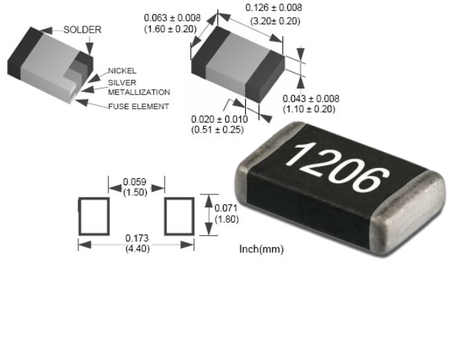 Résistance 100 Ohms 1/4W CR-06FL7-100R