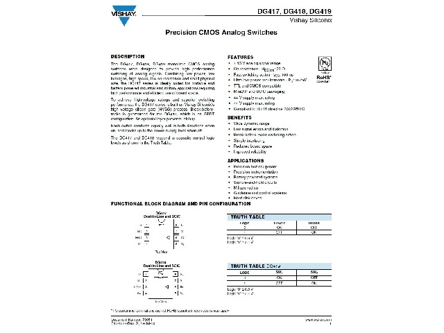 Circuit intégré DG418DY