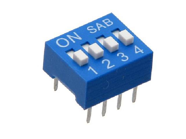 Micro-interrupteur DIL DS-04. Avtronic