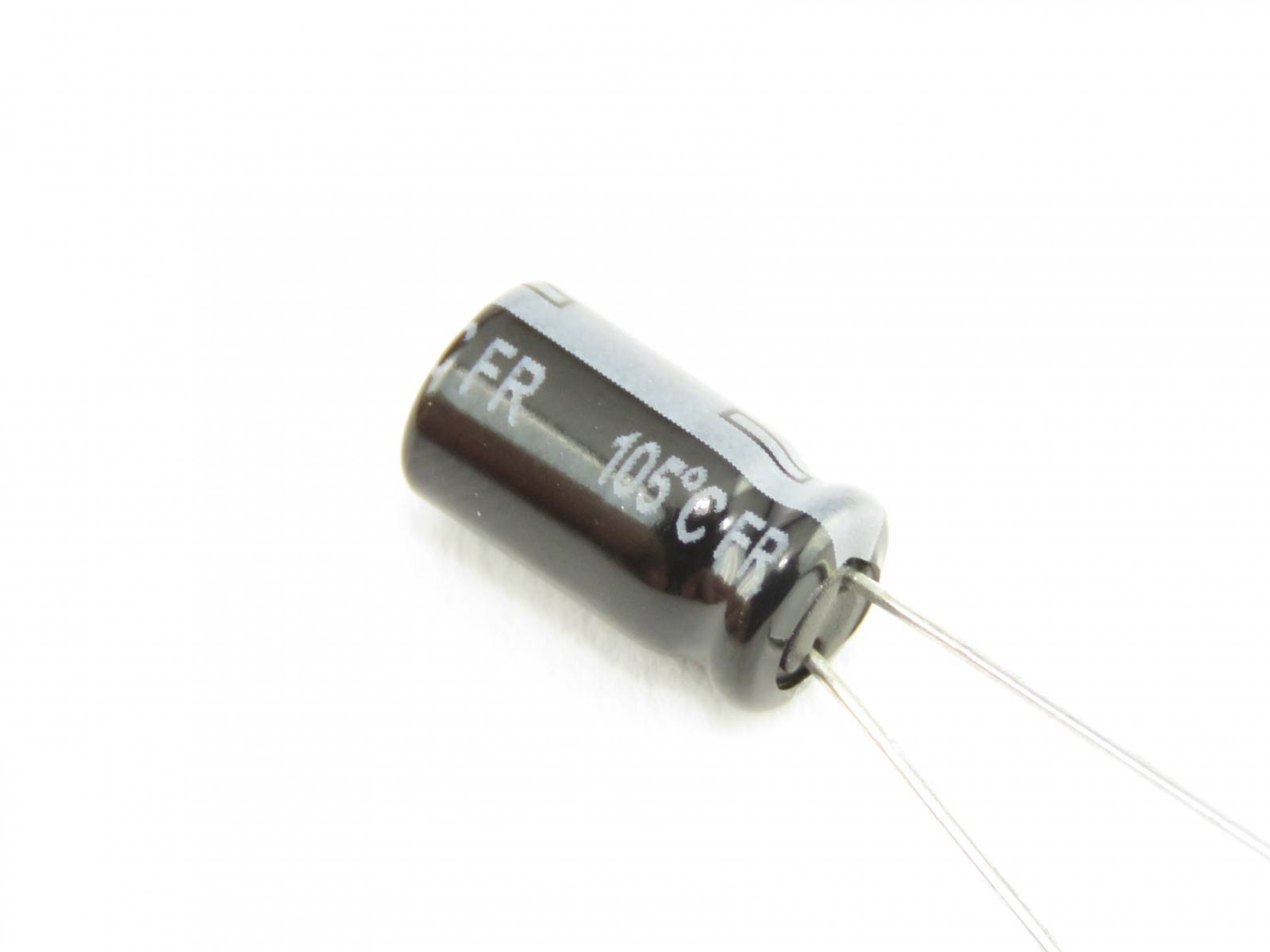 Condensateur chimique 100uF 25V EEU-FR1E101 (image 2/3)