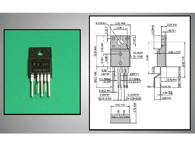 Circuit régulateur de tension à découpage FSCQ1565RT