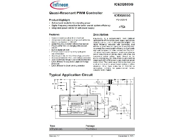 Circuit intégré ICE2QS03G