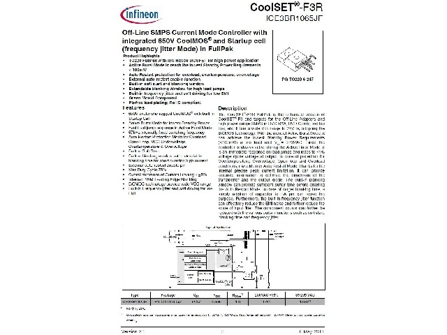 Circuit intégré ICE3BR1065JF