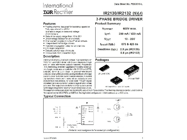 Circuit intégré IR2132S