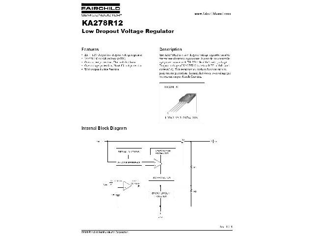 Circuit régulateur de tension positive KA278R12