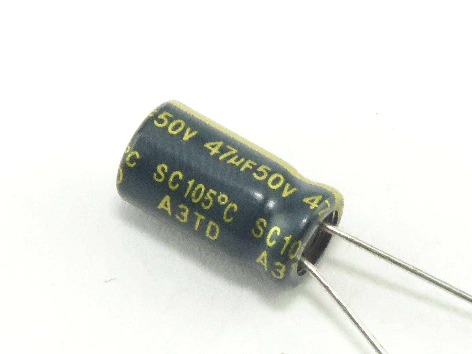 Condensateur chimique 47uF 50V KSC476M050S1ACE11K