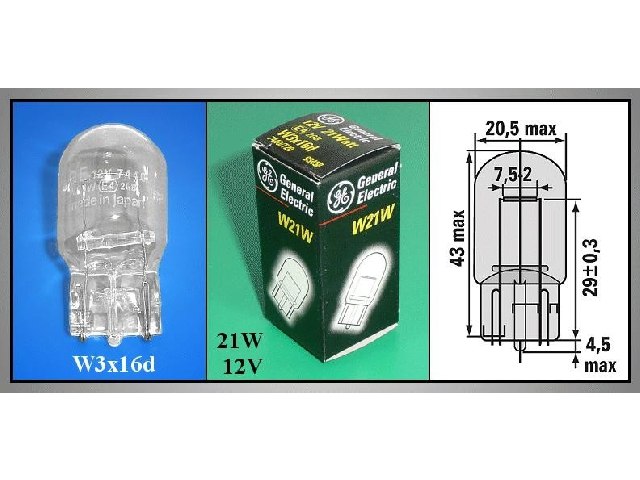 Ampoule automobile 12V LAMP-W21W-12