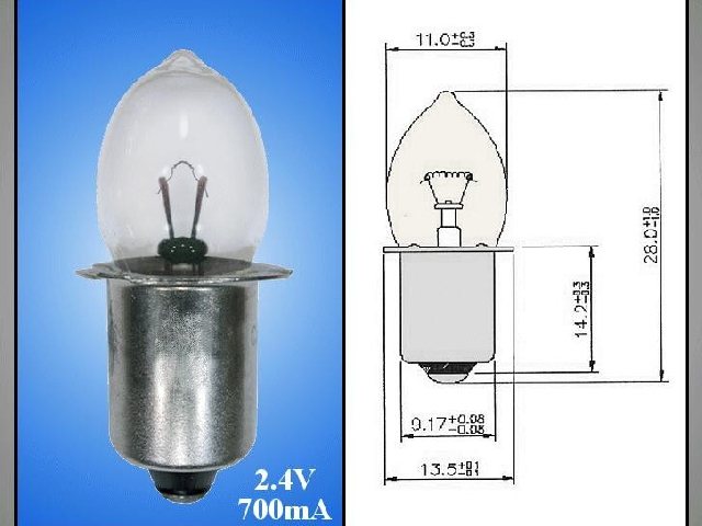 Ampoule 2.4V LAMP2-4V-700-PF