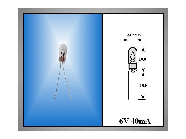 Ampoule 6V LAMP6-0V-40-WT
