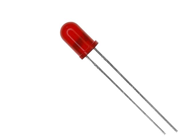 LED ronde rouge 5mm LED5-R-00400. Avtronic
