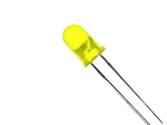 LED ronde jaune 5mm LED5-Y-0020-12V