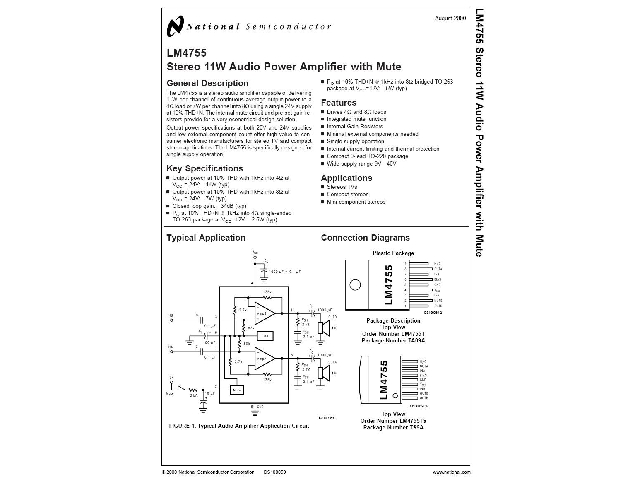 Circuit intégré LM4755TS
