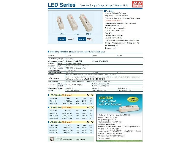 Bloc alimentation LED LPC-20-350