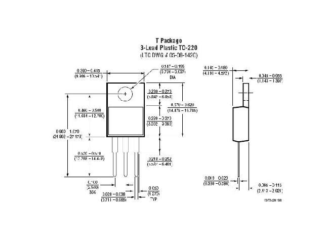 Circuit régulateur de tension positive LT1086CT-3-3