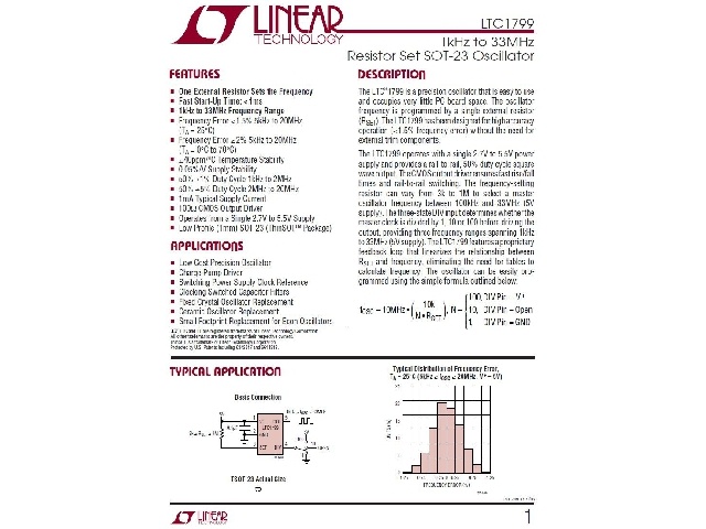 Circuit intégré LTC1799IS5