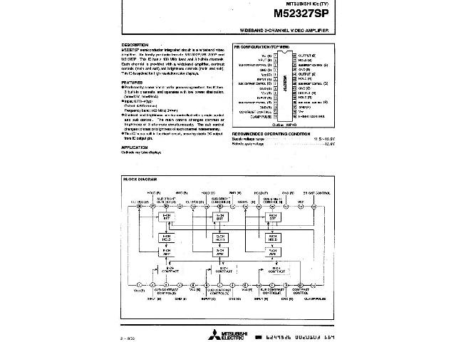 Circuit intégré M52327SP