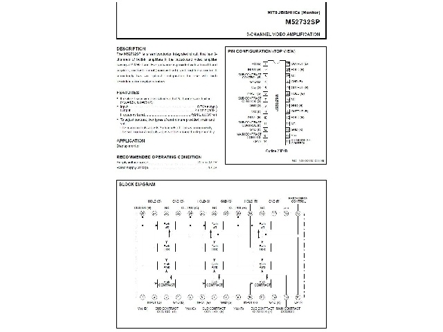 Circuit intégré M52732SP