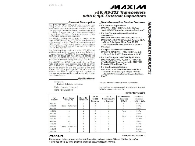 Circuit intégré MAX211CWI