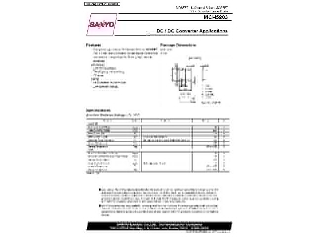 Transistor MCH5803