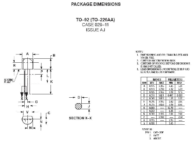 Thyristor MCR22-6