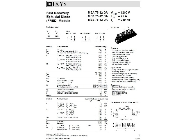 Diode MEE75-12DA