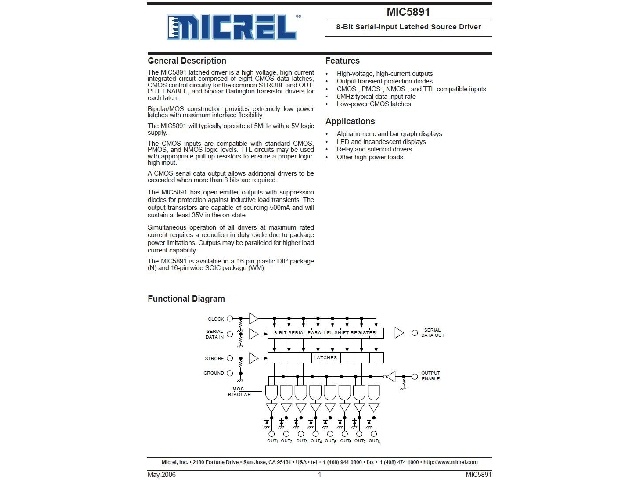 Circuit intégré MIC5891YWM