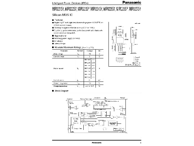 Circuit intégré MIP0222SY