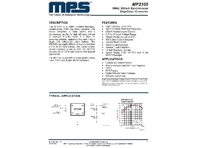 Circuit intégré MP2105DJ-LF-Z