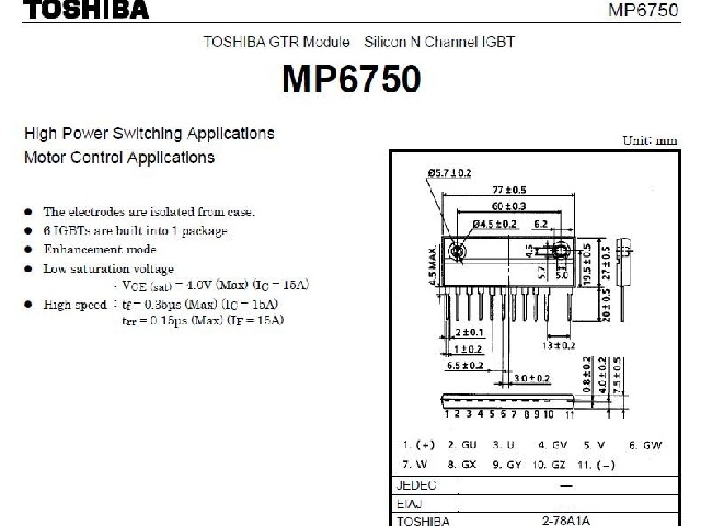 Transistor MP6750