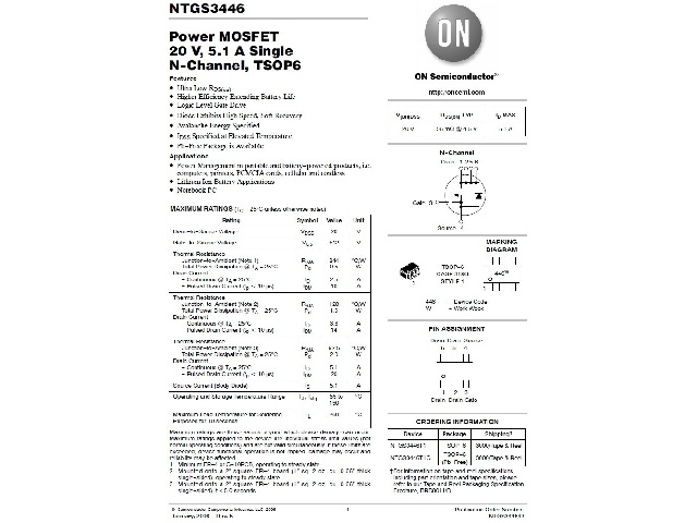 Transistor NTGS3446